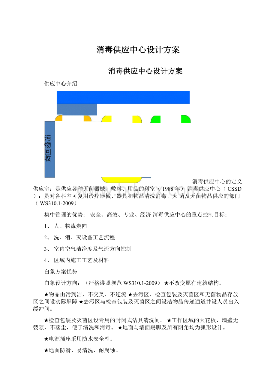 消毒供应中心设计方案Word文件下载.docx