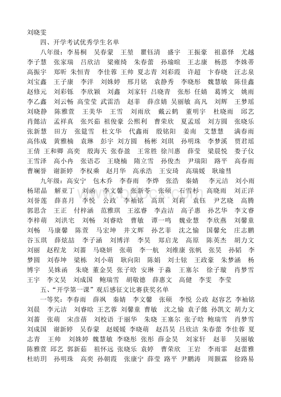 关于表彰优秀学生的决定Word格式文档下载.doc_第2页