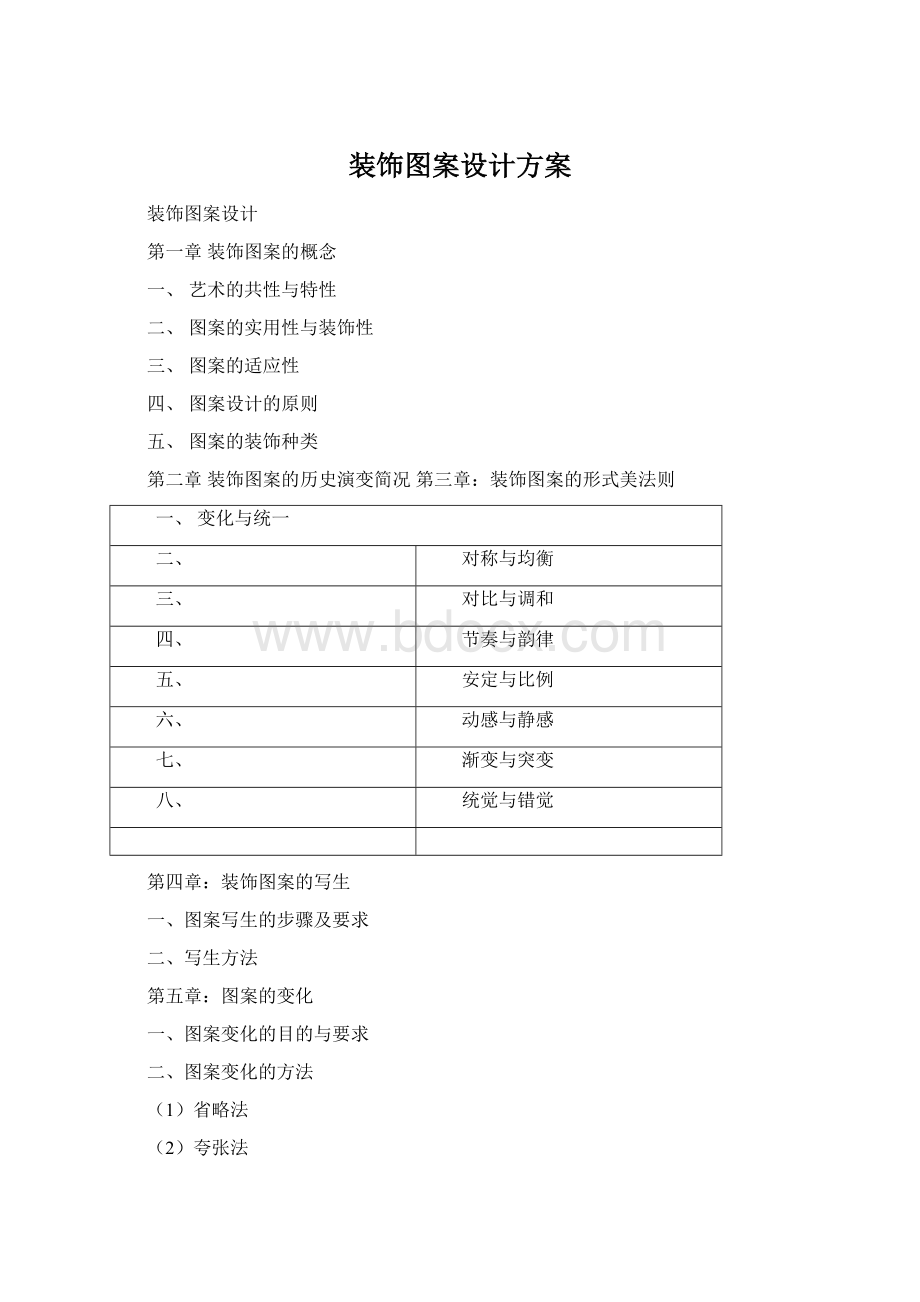 装饰图案设计方案.docx