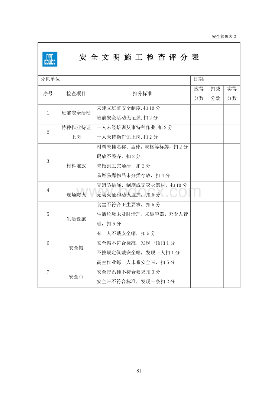 安全管理表格-中建一局.docx_第2页