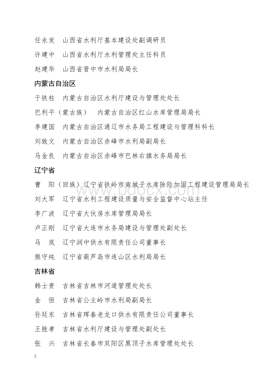 全国水利建设与管理先进个人名单文档格式.doc_第2页