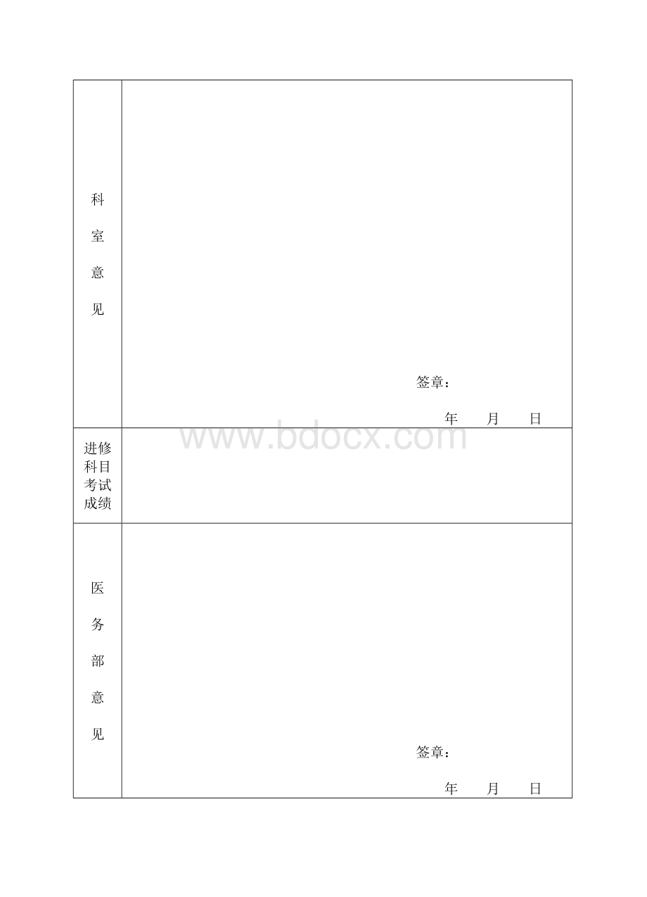 医院进修人员鉴定表Word文档下载推荐.doc_第2页