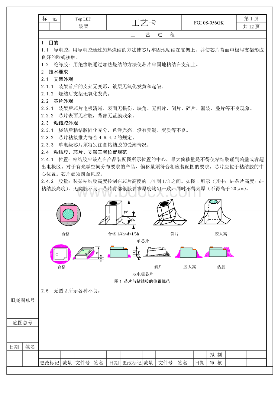 全套LED工艺文件以及作业指导书Word文档下载推荐.doc_第1页