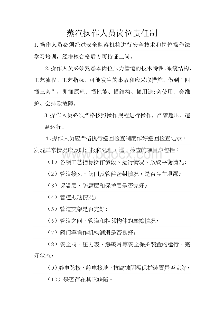 公司蒸汽操作管理制度全Word文档格式.doc_第3页