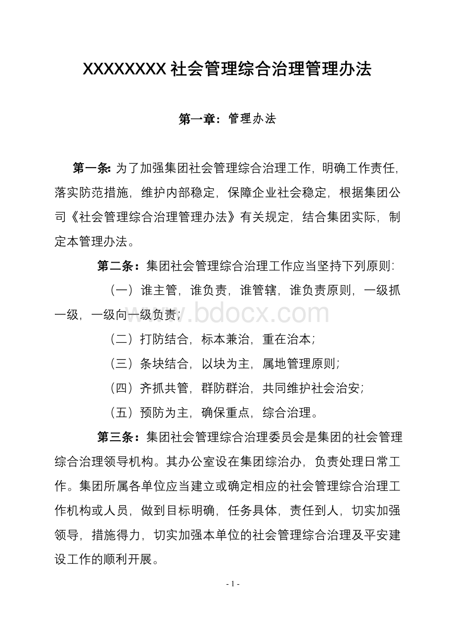 综合治理管理办法文档格式.doc_第1页