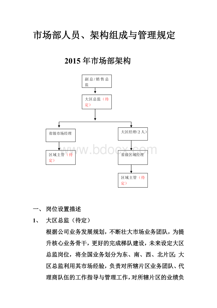 市场部人员架构与管理规定Word文件下载.doc_第1页