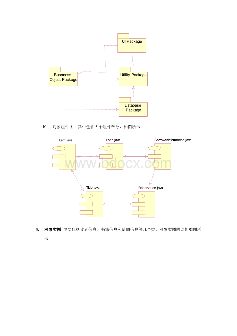 基于面向对象的图书管理系统的设计说明书Word下载.doc_第3页