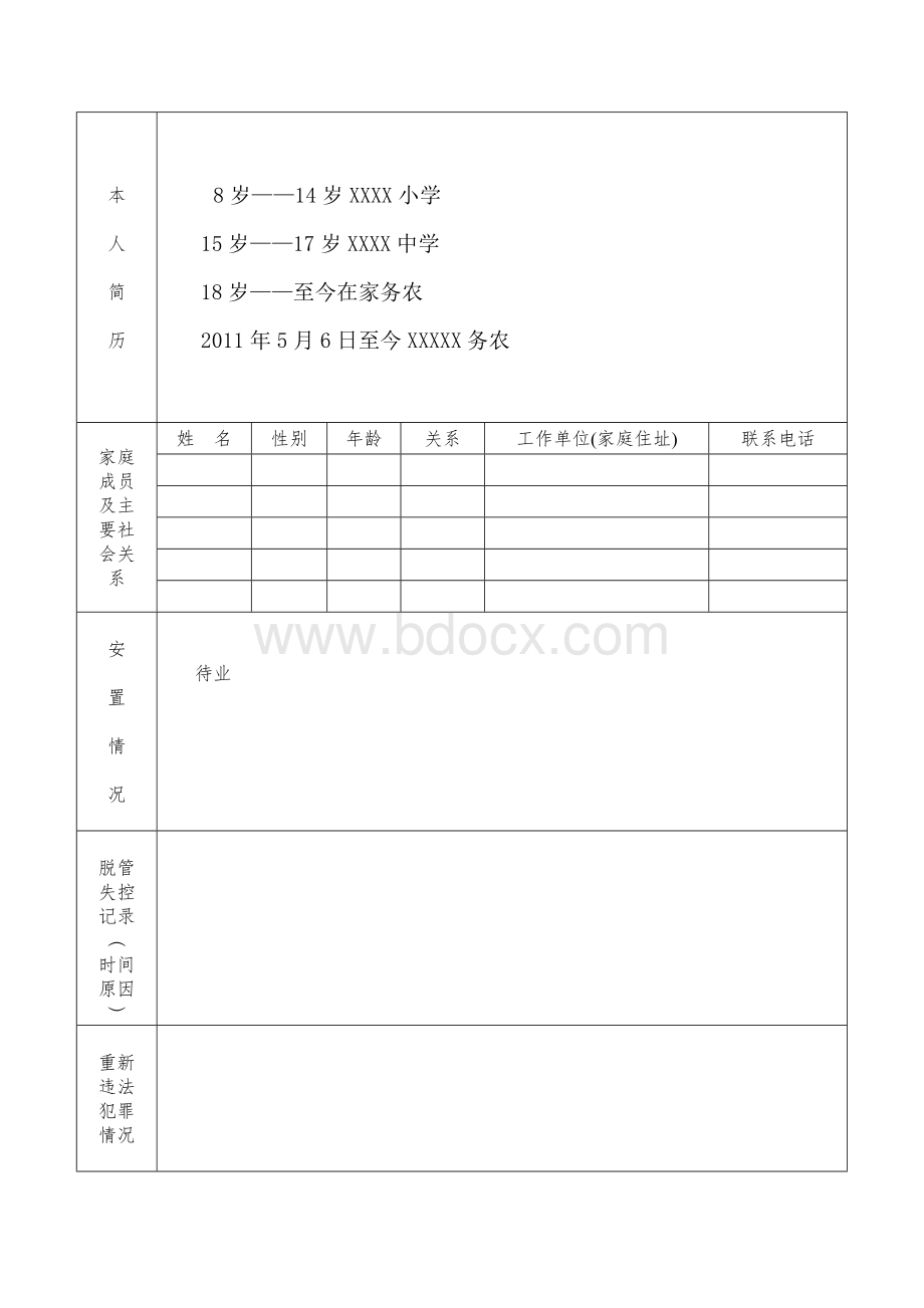 刑满释放人员登记表.doc_第3页