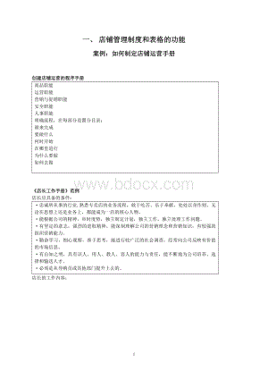 店铺运营制度表格大全Word格式文档下载.doc