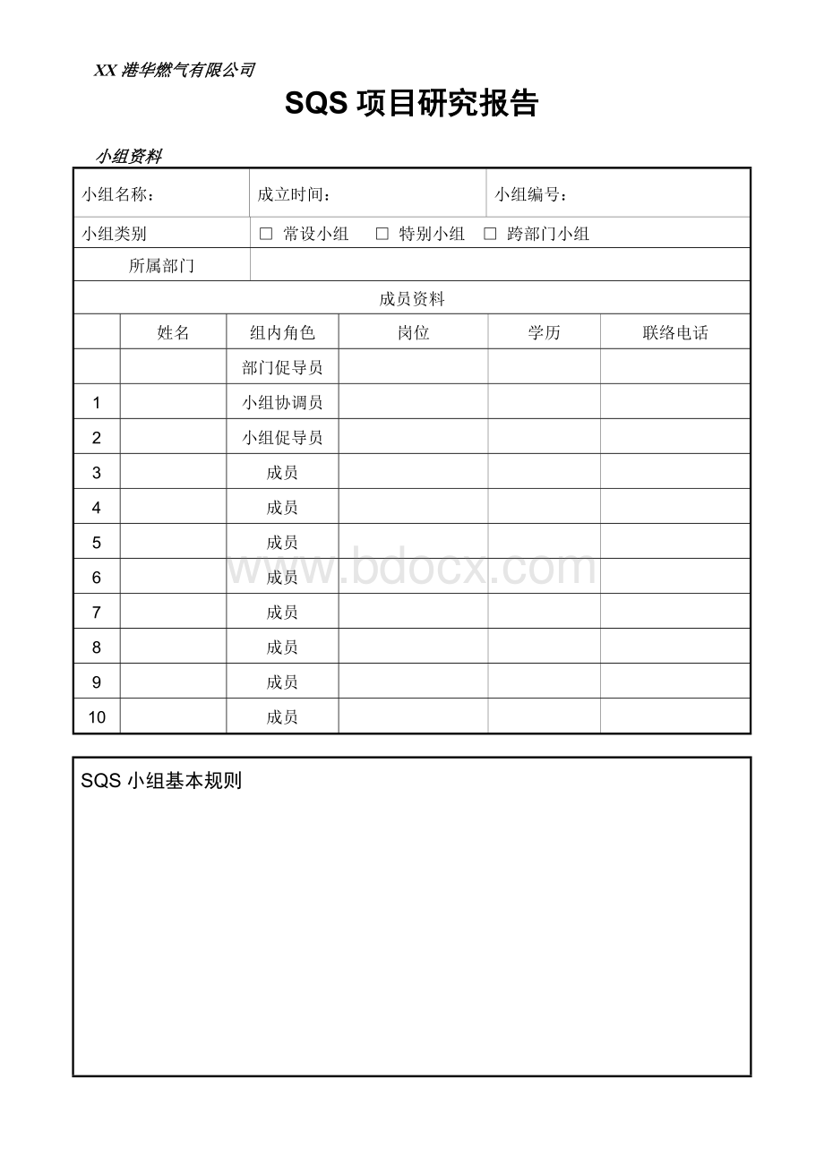 SQS项目研究报告(自定目标值)Word格式文档下载.doc