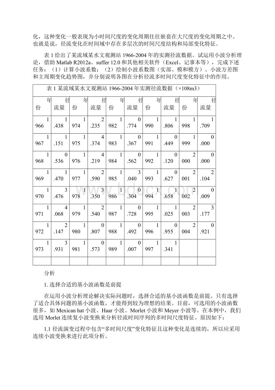 时间序列的小波分析及等值线图小波方差制作Word格式文档下载.docx_第3页