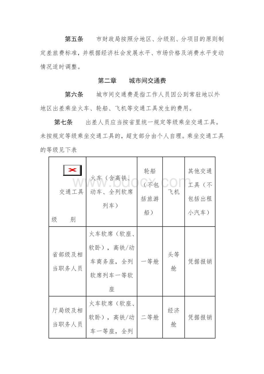 鄂州市市级党政机关差旅费管理办法Word文档下载推荐.doc_第2页