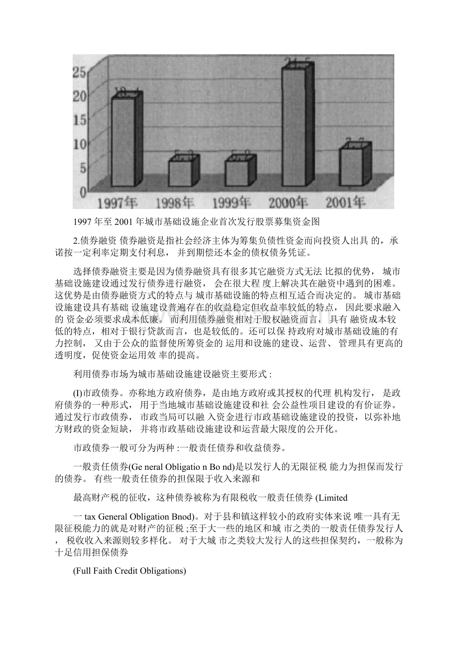 国内外城市基础设施主要的融资方式Word格式.docx_第3页