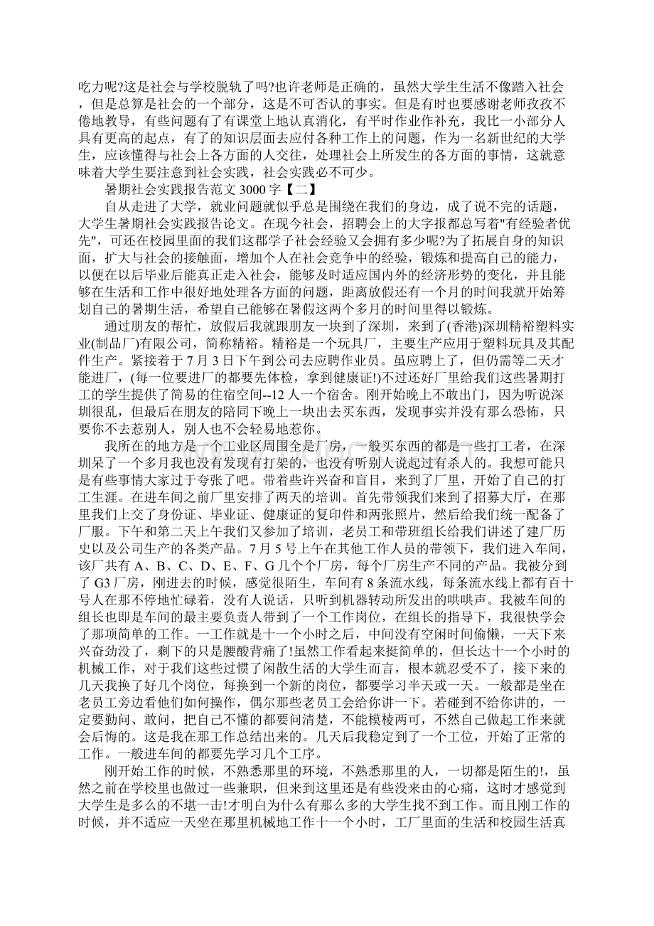 暑期社会实践报告范本3000字.docx_第2页