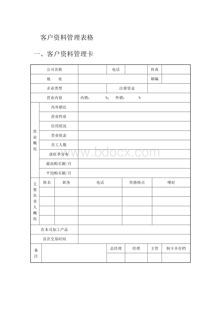 新客户资料管理表格Word格式.doc