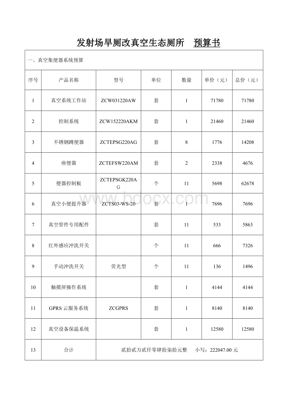 智能厕所预算书.doc_第2页