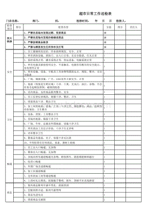 超市日常工作巡检表.xls