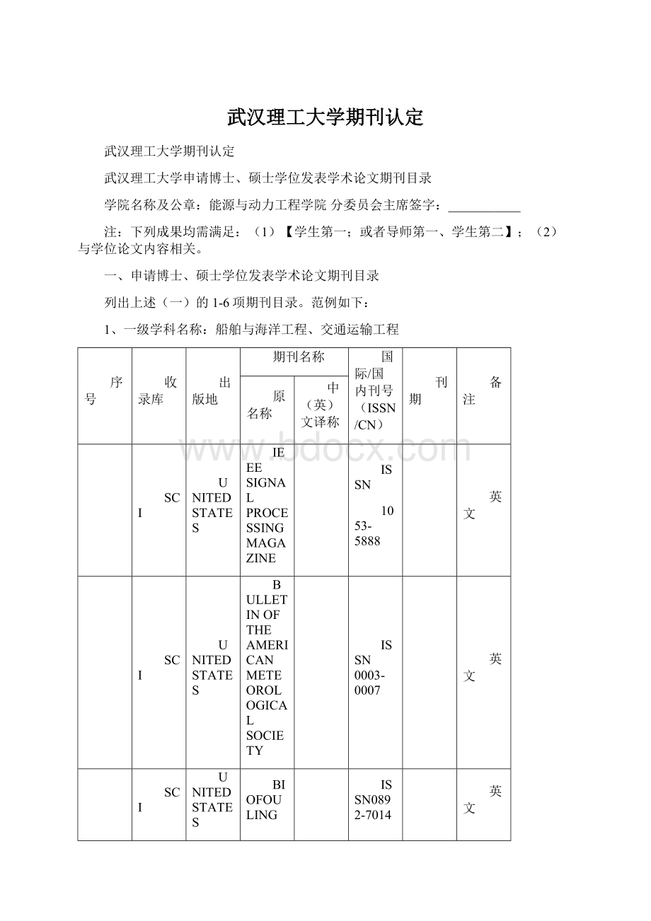 武汉理工大学期刊认定.docx_第1页