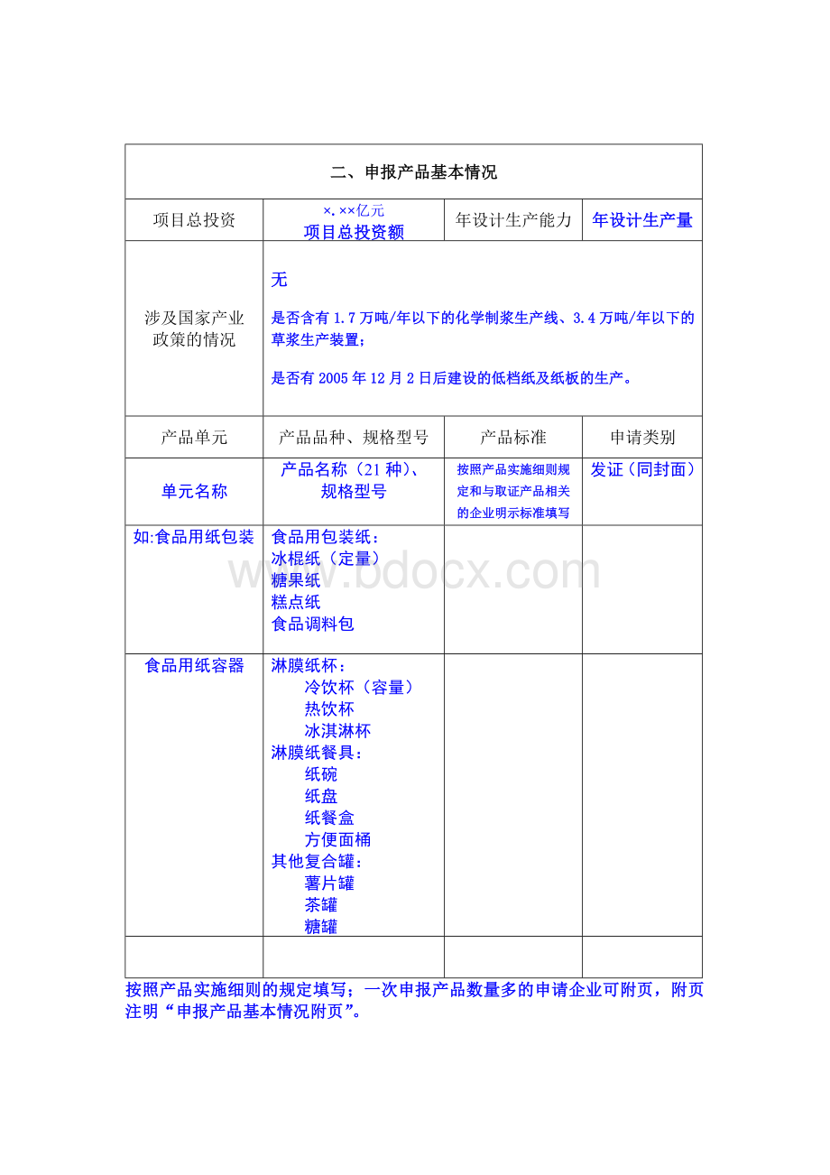 食品用纸包装申请书填写范本Word文件下载.doc_第3页