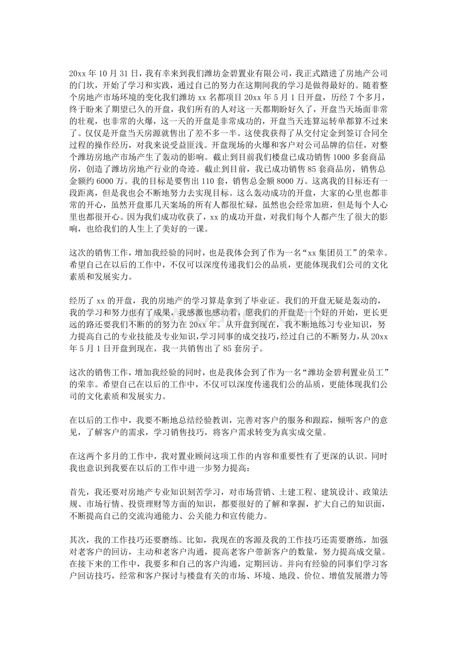 精选置业顾问工作计划范文.doc_第2页