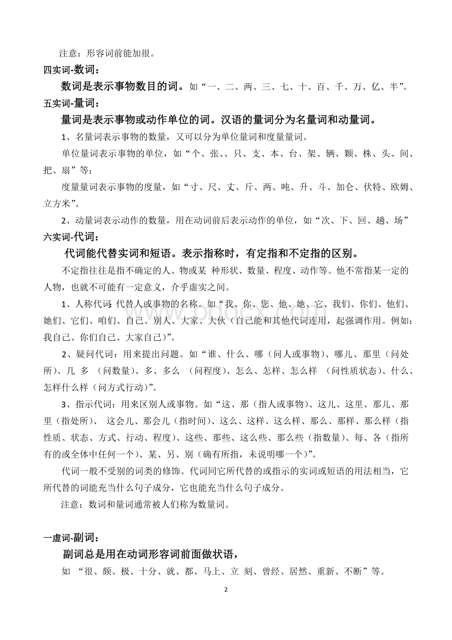 小学语文：“词性”汇总知识点学习Word格式文档下载.docx_第2页