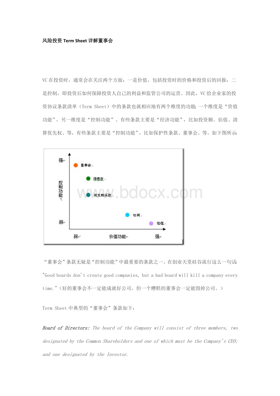 风险投资协议详解之七解董事会Word格式.docx