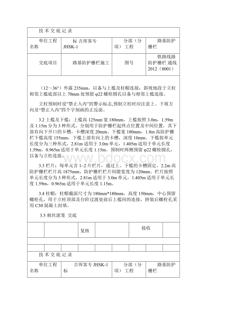 路基防护栅栏技术交底.docx_第2页