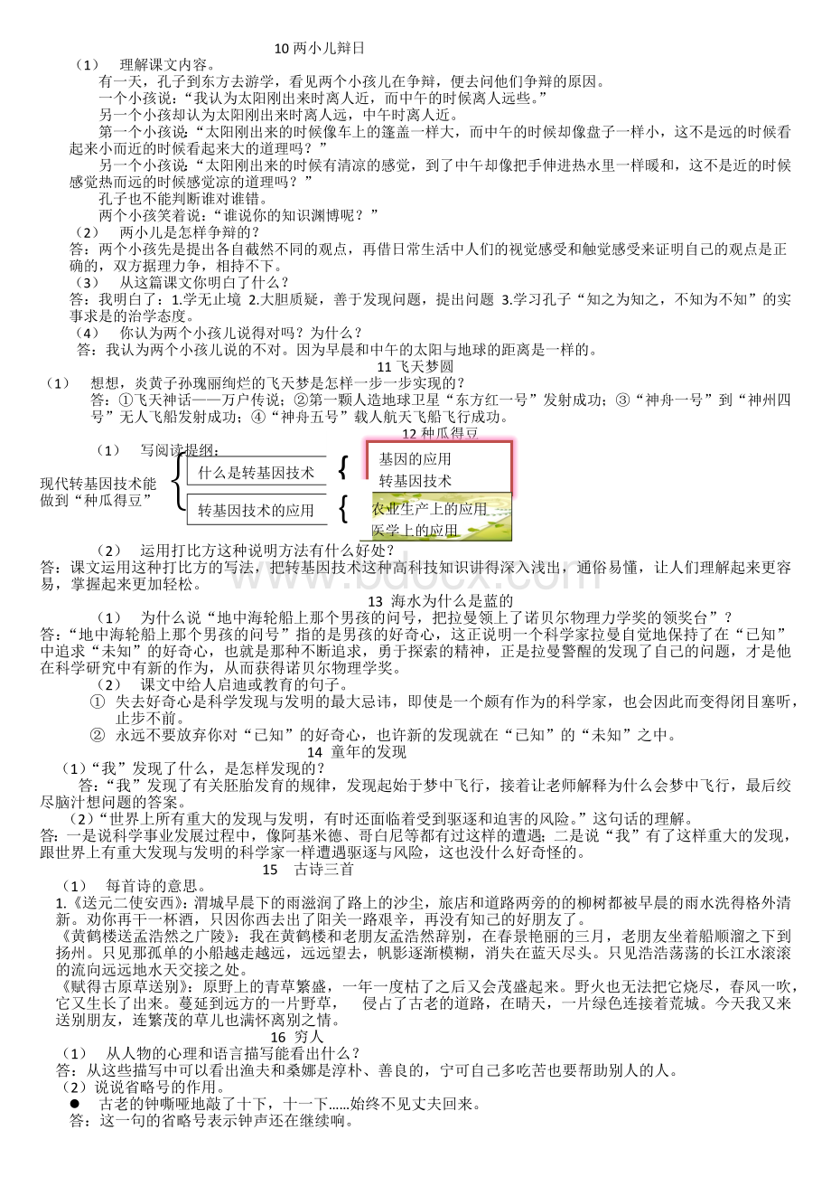 小学语文S版六年级下册课后练习Word文档格式.docx_第2页