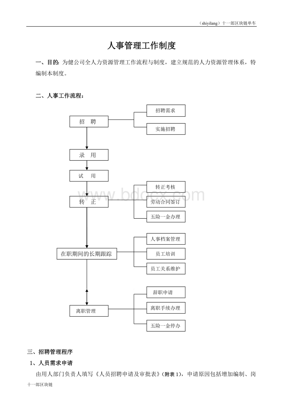 金昌市区块链共享单车人事管理工作制度.doc_第2页