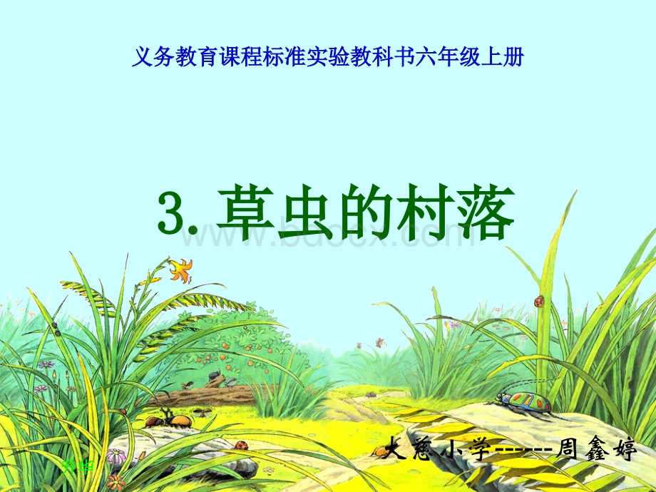 《草虫的村落》课件.ppt(1).ppt_第1页