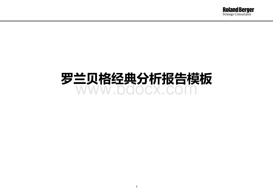 罗兰贝格经典分析报告模板(2)PPT推荐.ppt