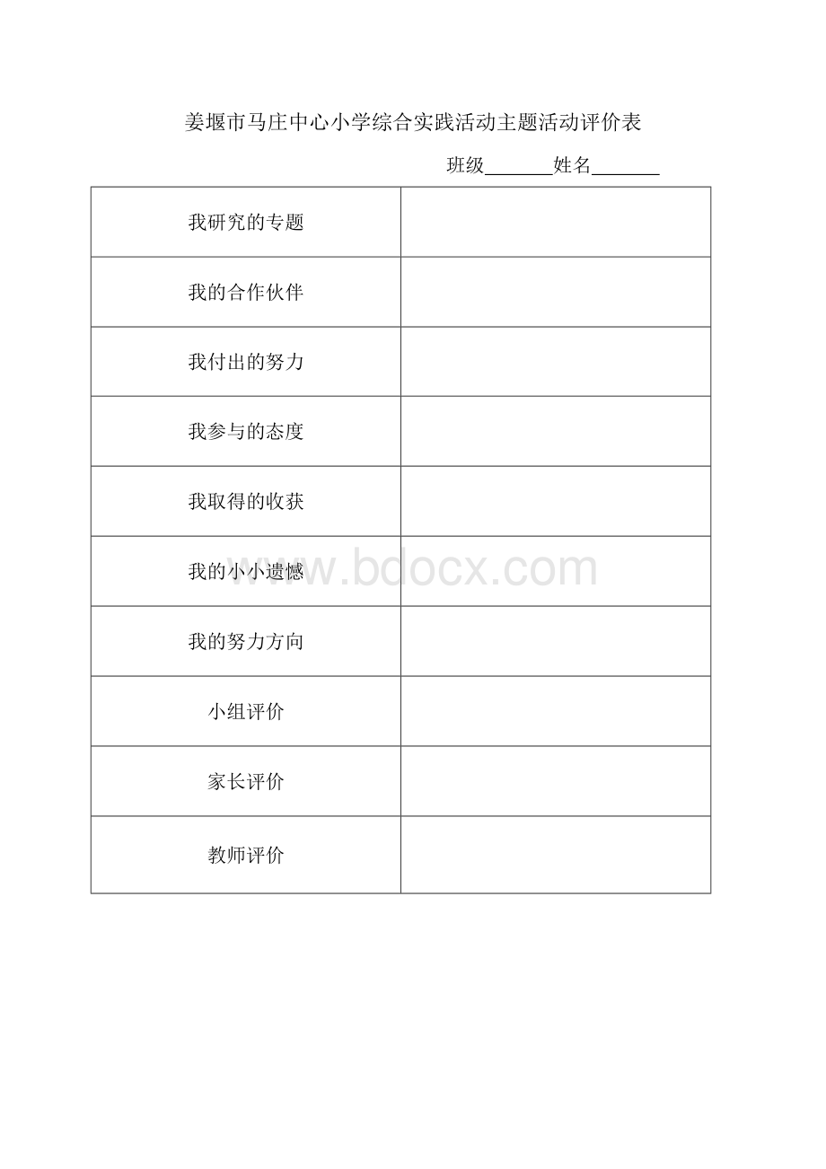 综合实践活动表格文档格式.doc_第3页