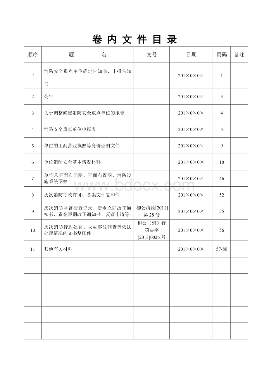 消防安全重点单位档案(模板)Word下载.doc_第2页