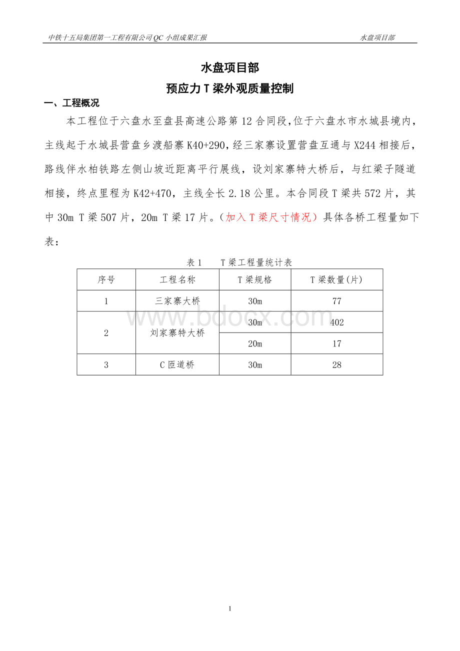 水盘项目部QC小组成果汇报材料.doc_第2页