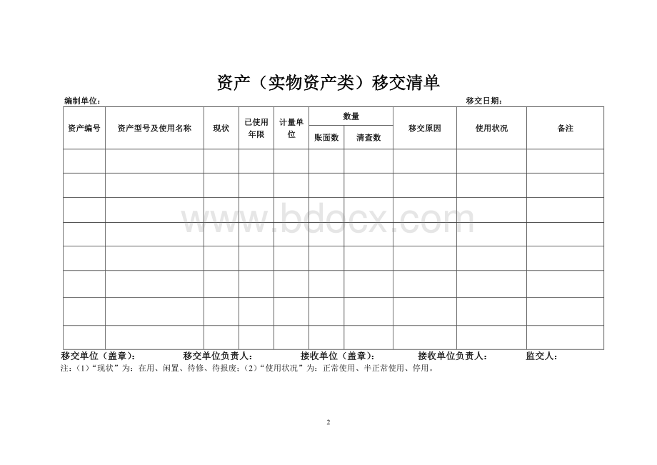 资产移交清单.doc_第2页