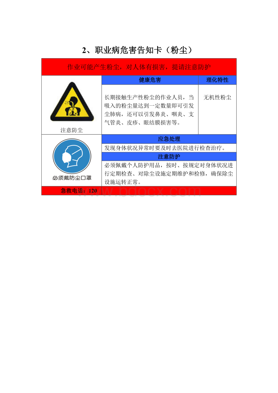 部分作业岗位职业病危害告知卡Word文件下载.doc_第3页