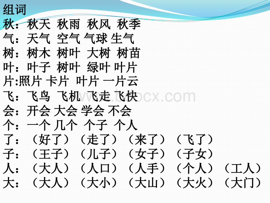 新人教版一年级上第四单元复习课件PPT格式课件下载.pptx_第3页