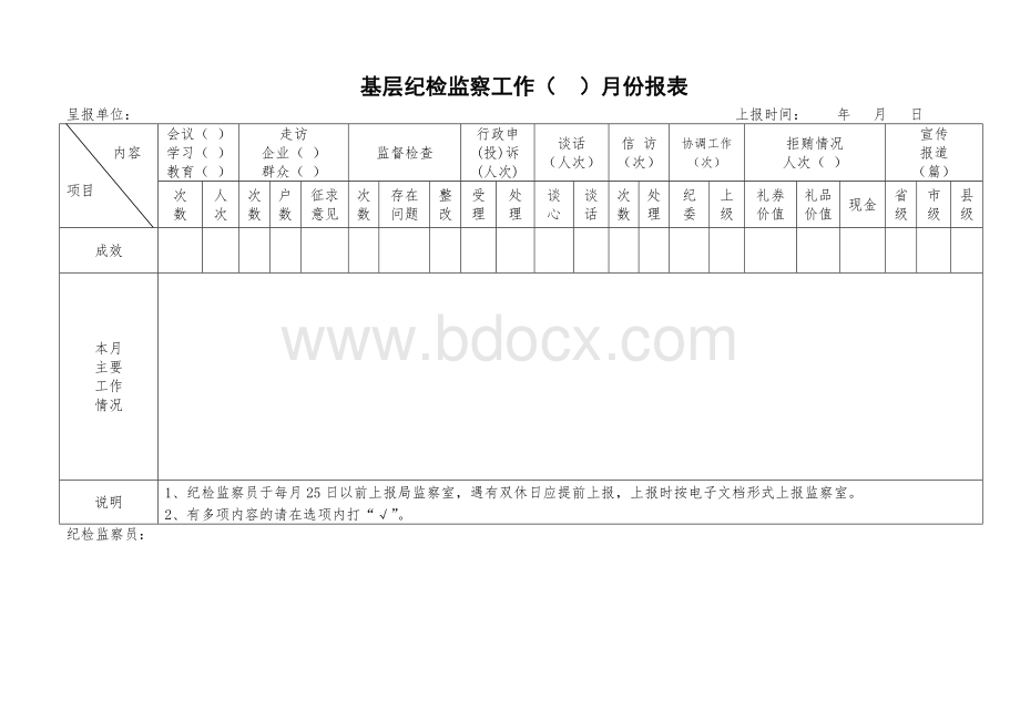 纪检监察工作台账(32).doc