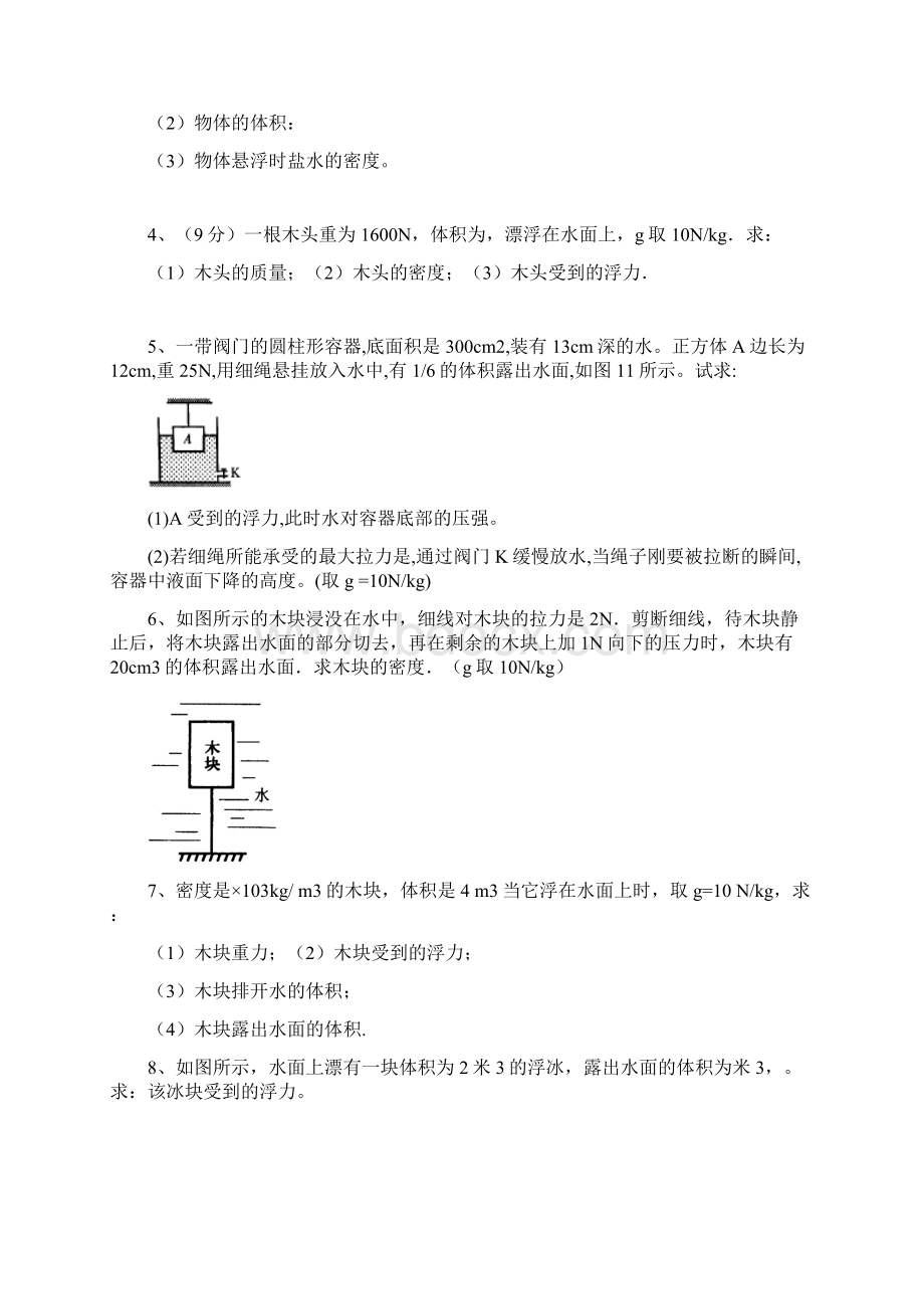 浮力计算题含答案Word格式文档下载.docx_第2页