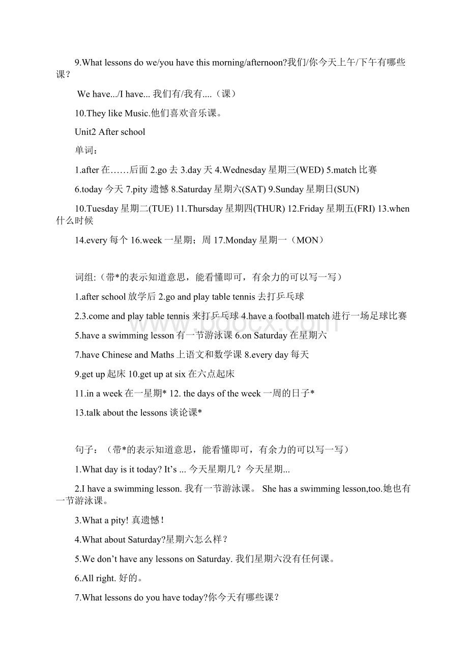 最新译林版4B四年级英语下册英语复习知识点整理.docx_第2页