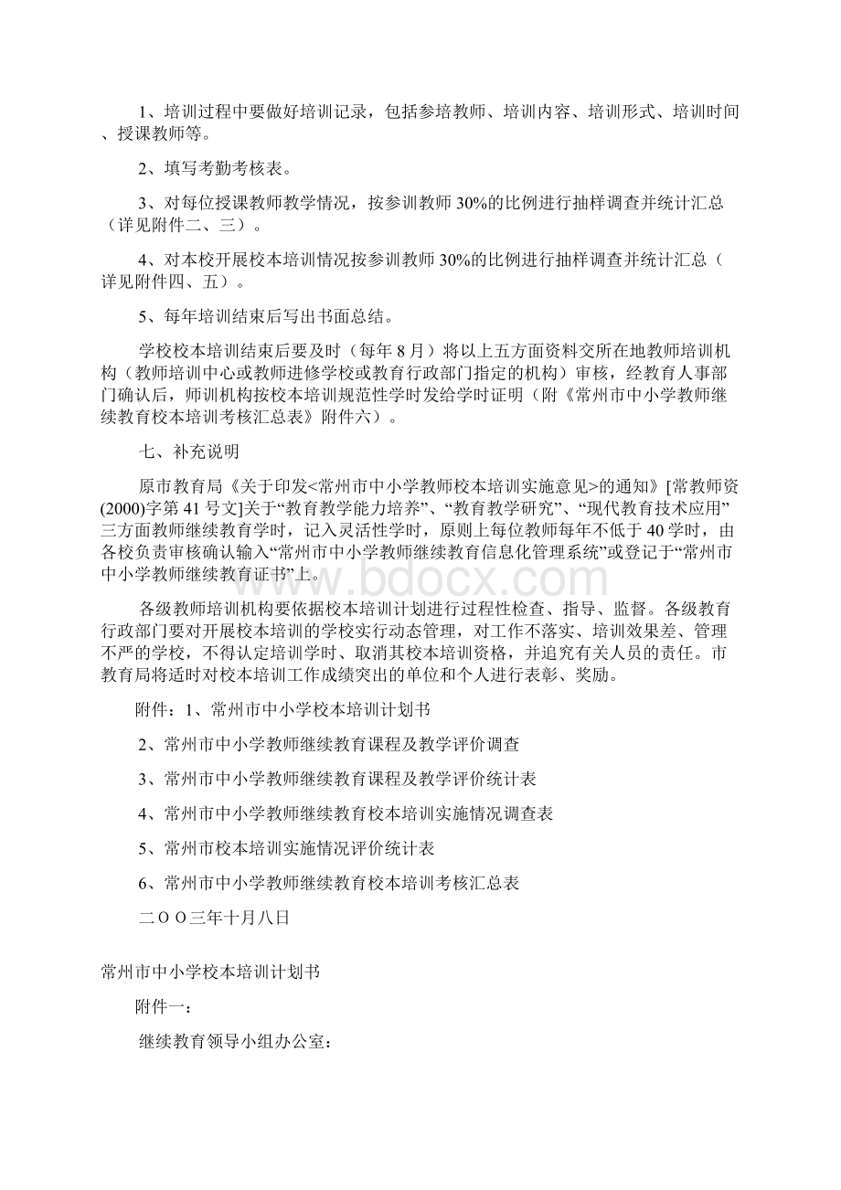 十六常州市中小学教师继续教育校本培训管理规定Word文档下载推荐.docx_第3页