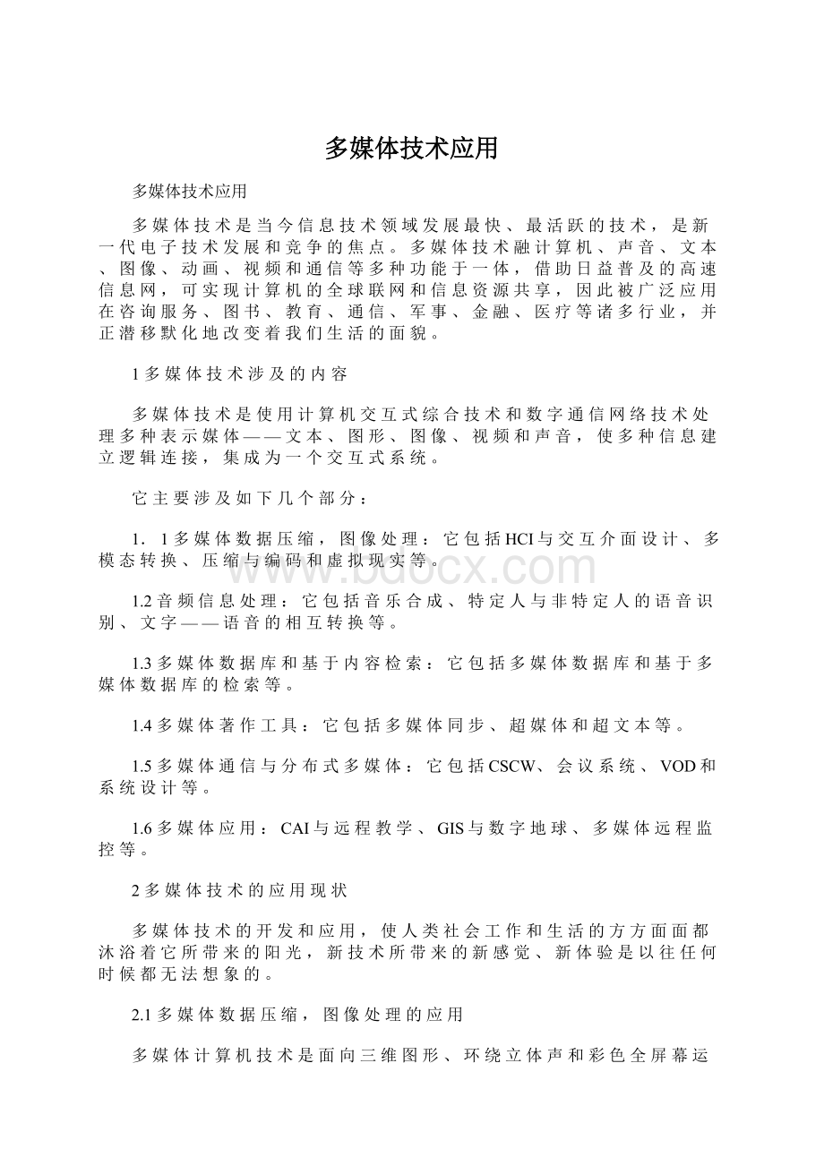 多媒体技术应用Word格式文档下载.docx