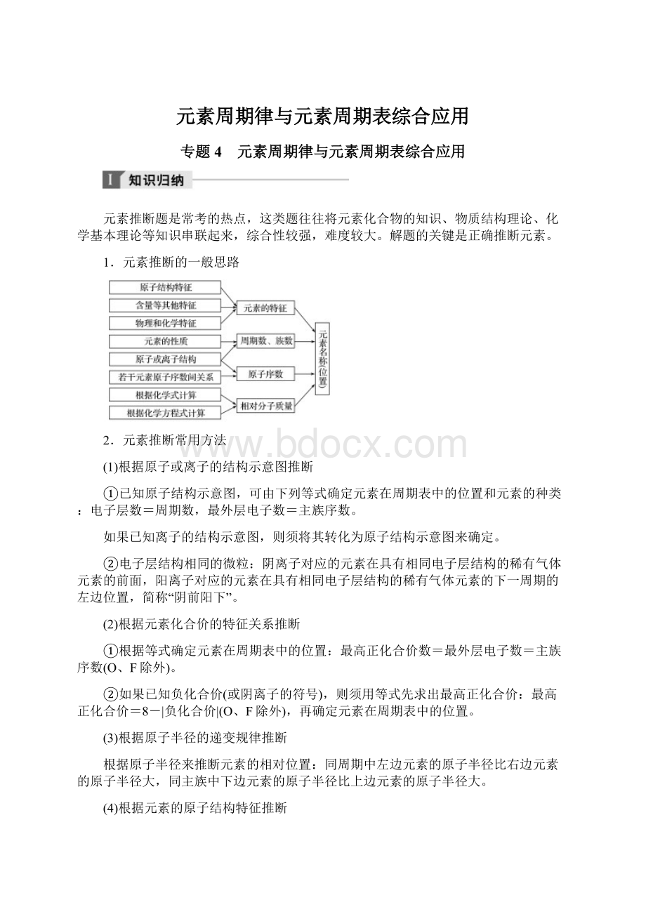 元素周期律与元素周期表综合应用Word格式.docx_第1页