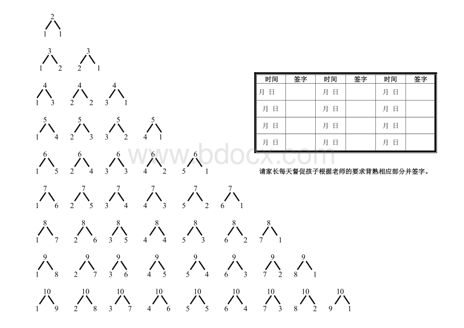 10以内的分与合(打印版).doc