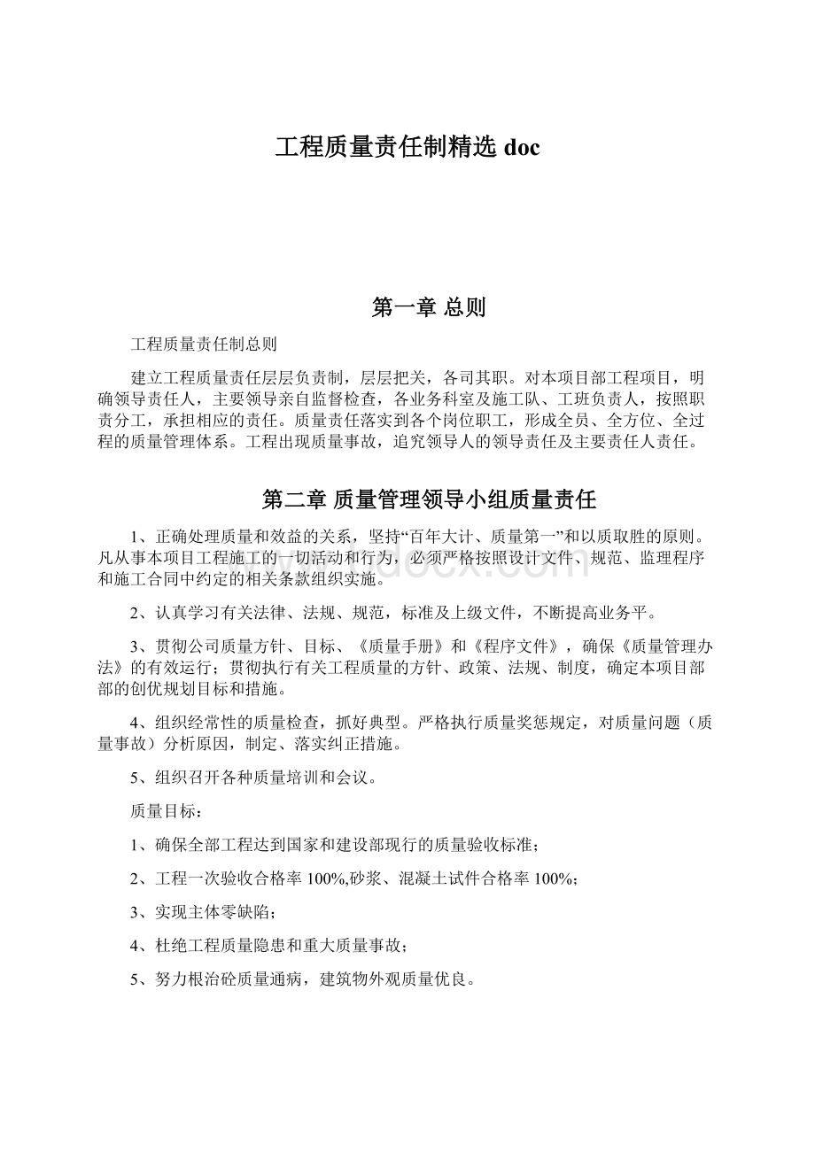 工程质量责任制精选doc文档格式.docx