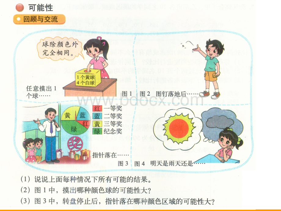 总复习新北师大版六数下册《可能性》(106-107页)课件.ppt_第3页