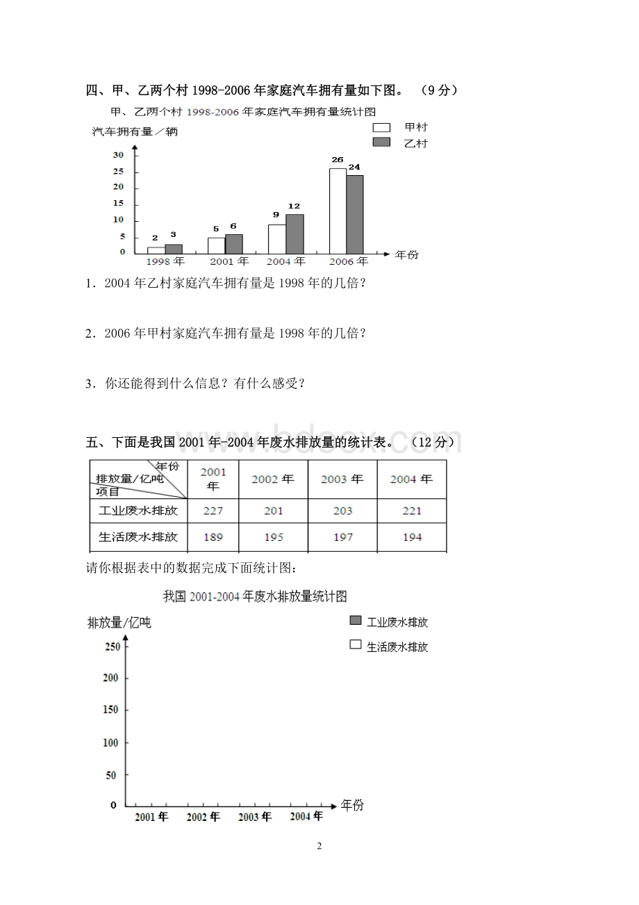 北师大版五年级下册数学第八单元检测卷.doc_第2页