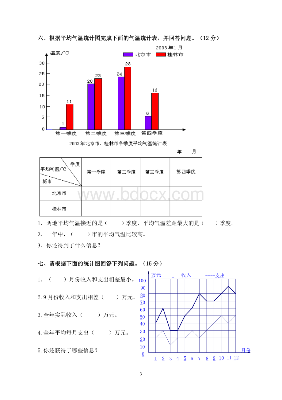 北师大版五年级下册数学第八单元检测卷.doc_第3页