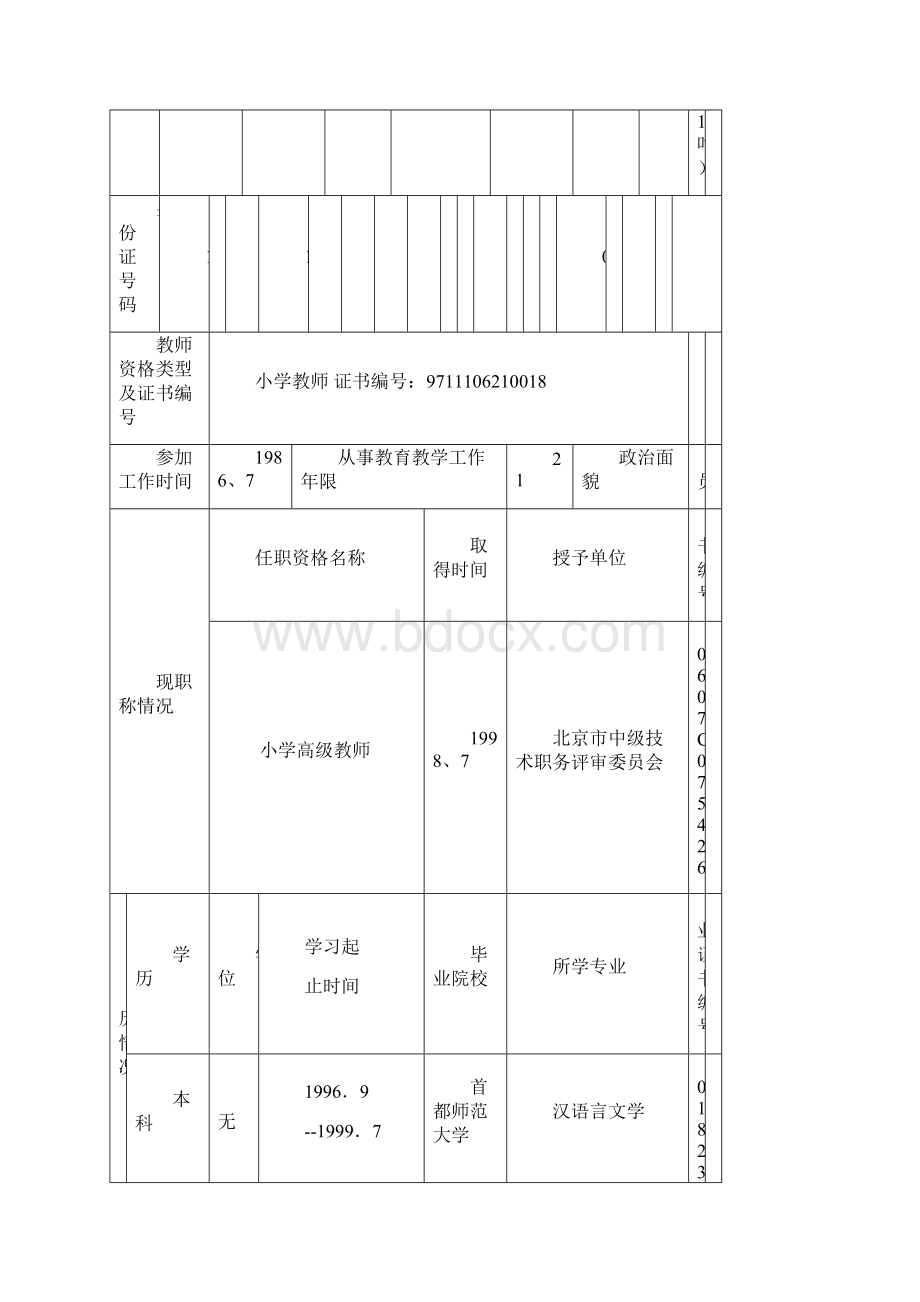 表2中小学教师职务任职资格评审申报表.docx_第2页