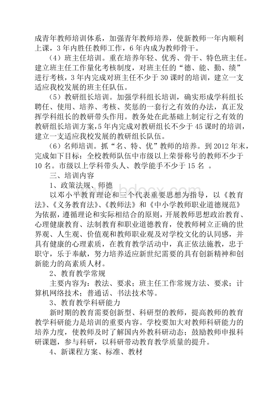 小学教师培训总体规划.doc_第2页